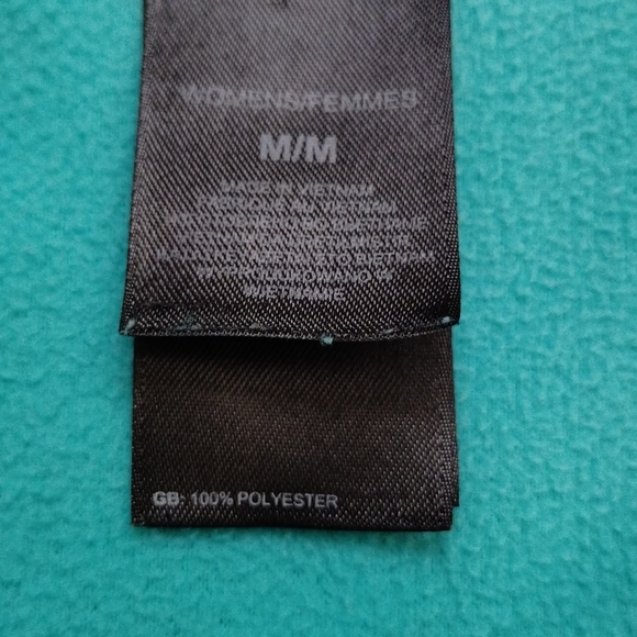 The North Face women's pullover fleece 3/4 zip blue/green size Medium polyester - Picture 11 of 11